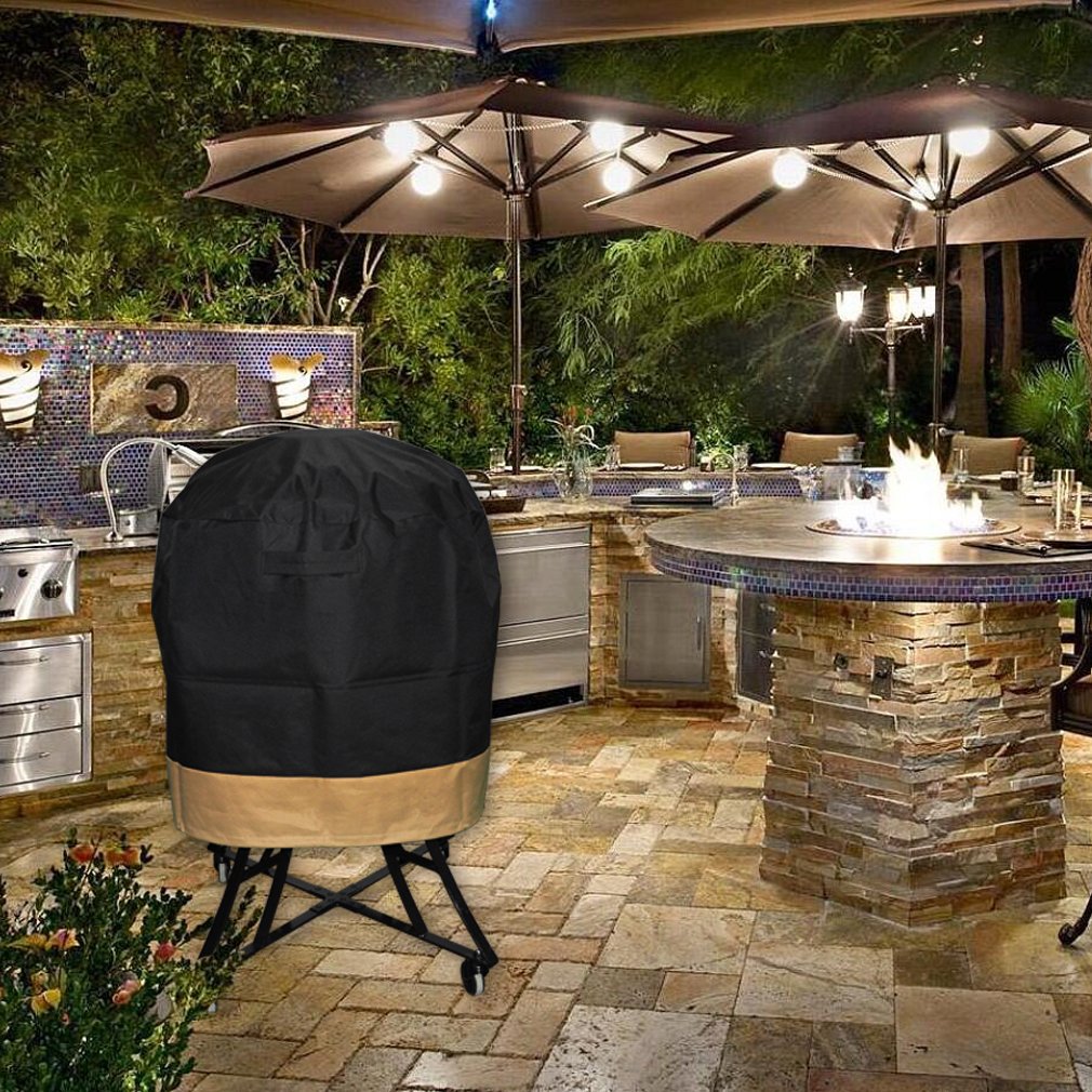 ULTCOVER Housse Barbecue Kamado Joe Big Green Egg - Imperméable Ronde Jusqu'à 76x114cm - Protection Premium