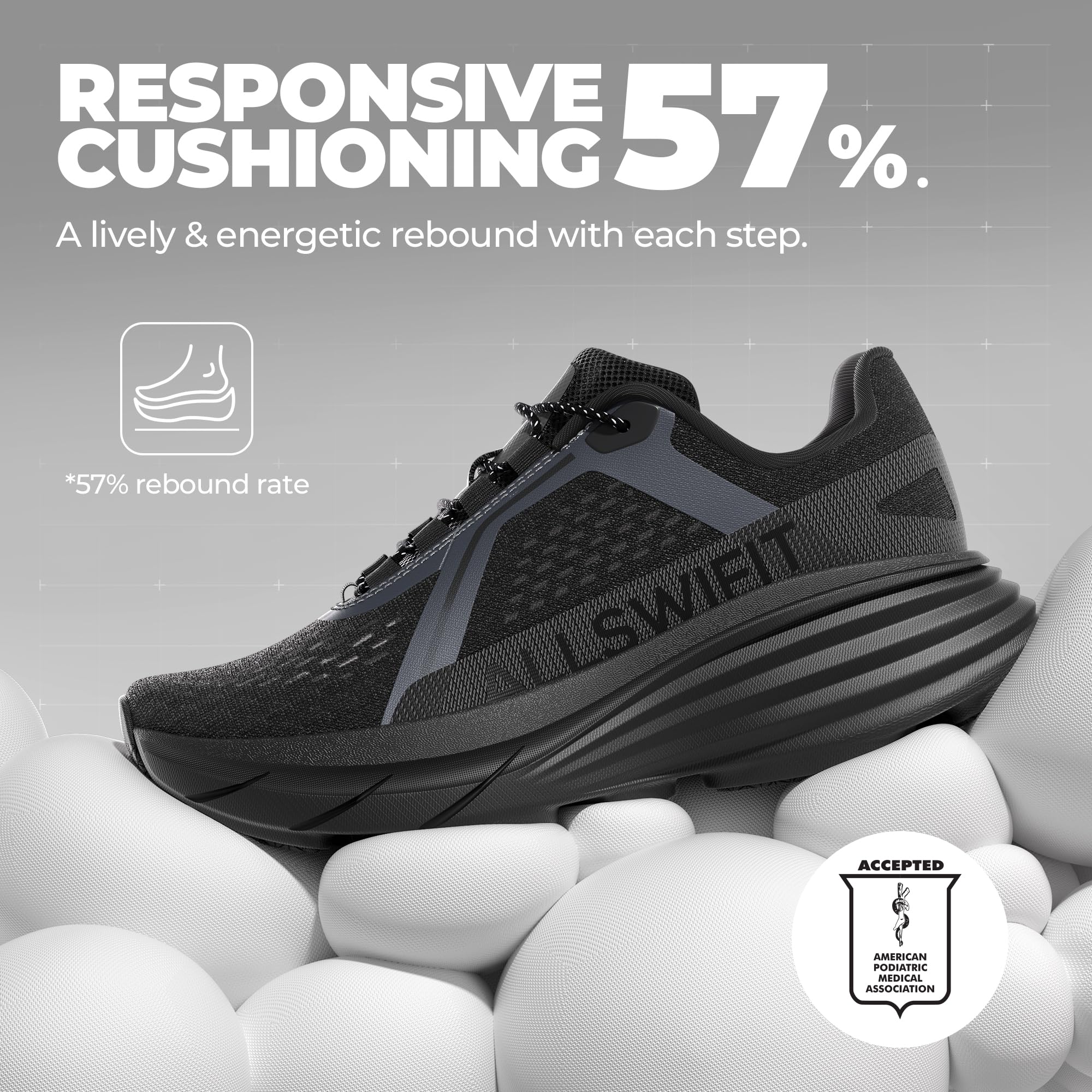 ALLSWIFIT Scarpe da passeggio da uomo con cuscino leggero da corsa e tennis, antiscivolo, comode, jogging, allenamento, palestra, atletica, traspirante, ActiveAiry, scarpe da ginnastica alla moda