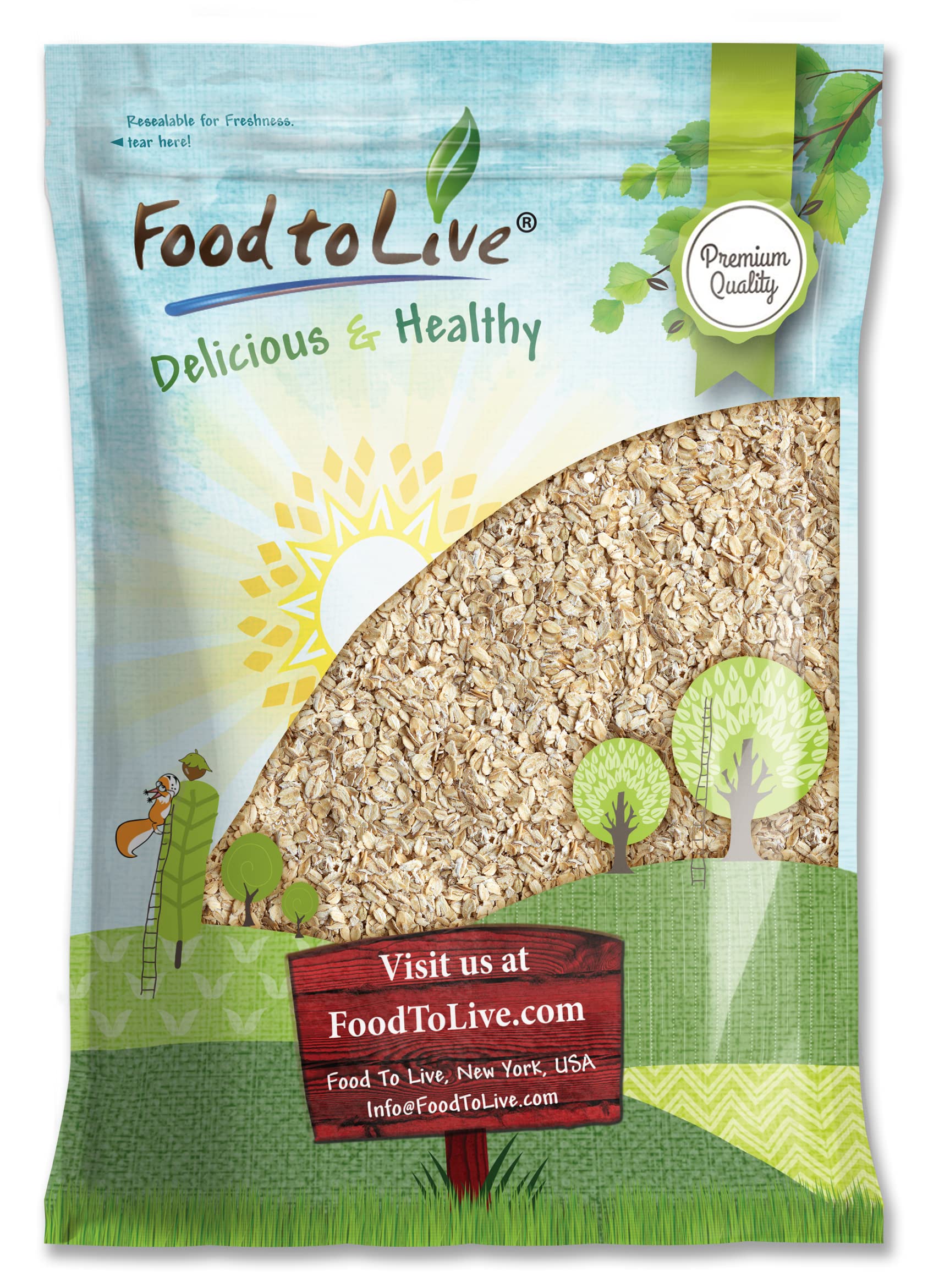Quick Cooking Rolled Oats, 6 Pounds — Non-GMO Verified, 1 Minute Oatmeal, Whole Grain, Instant Meal, Dry Thin Flakes, Uncooked, Raw Whole Foods, ...