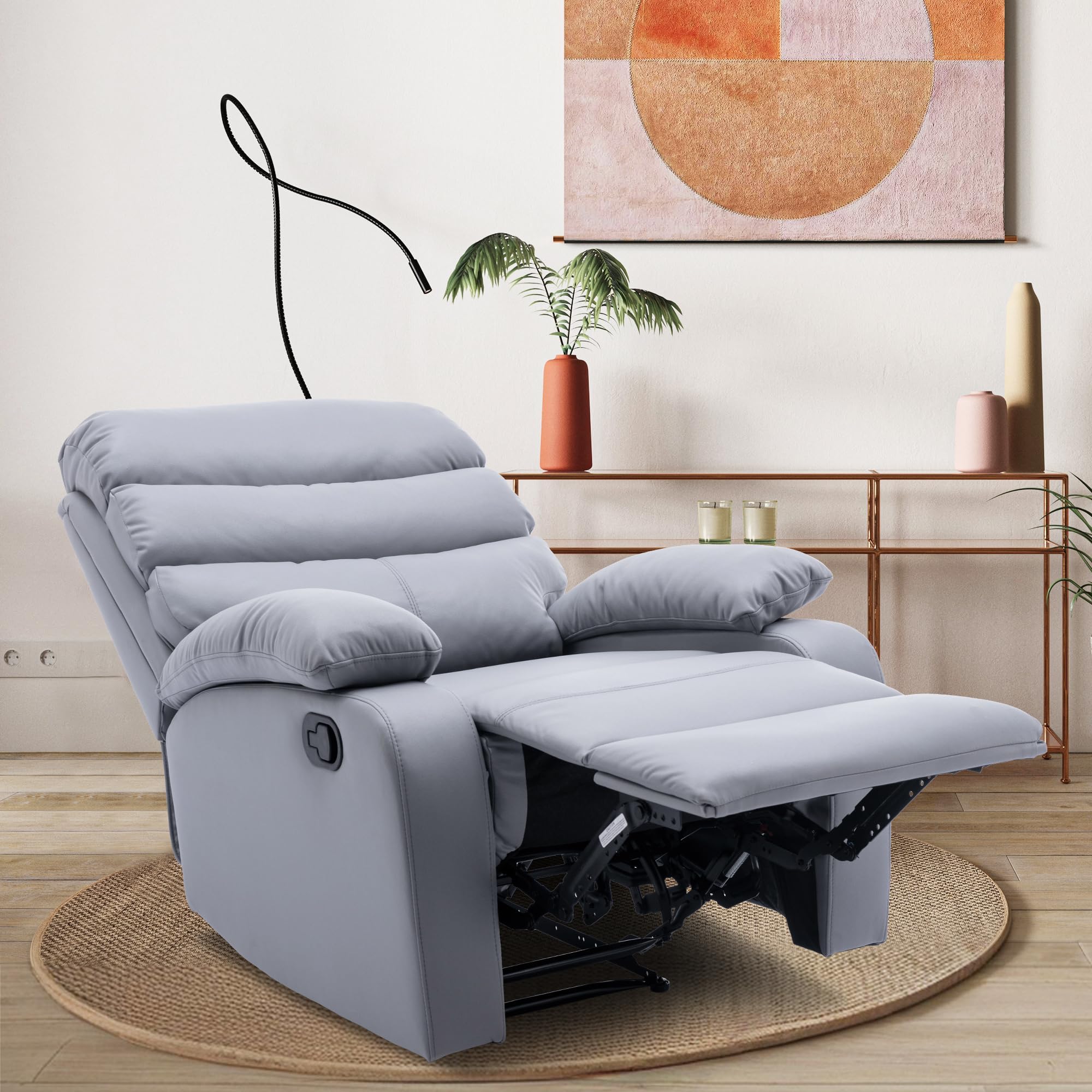 HSUFLWS Lazy Boy Recliner Chair with Adjustable Backrest
