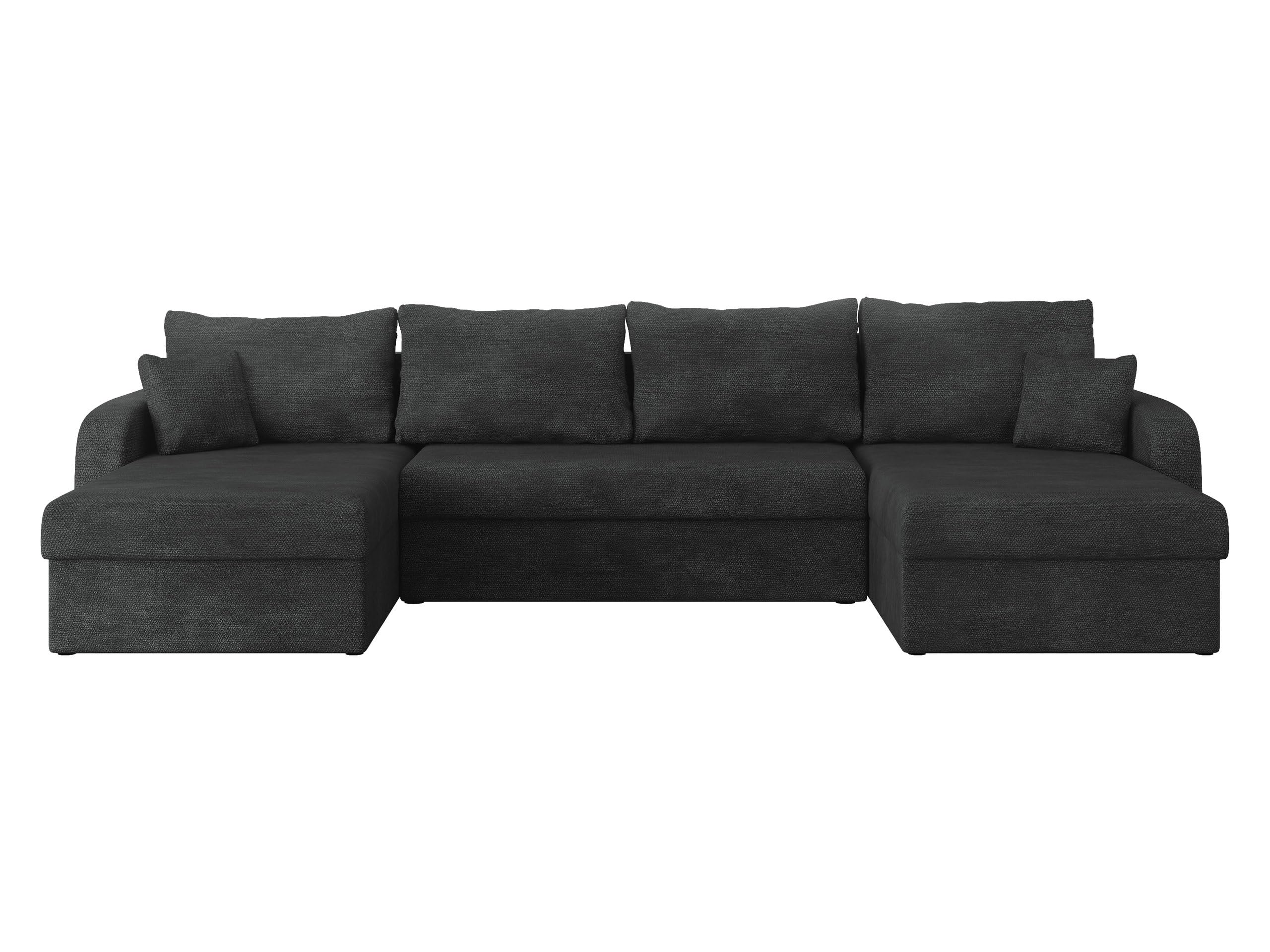 Mirjan24 Ecksofa Kristofer U, Design Eckcouch Couch mit Schlaffunktion, DREI Bettkasten, Wohnlandschaft, Bettfunktion, U-Form Sofa, Seite Universal, Farbauswahl (Margo 227.09)