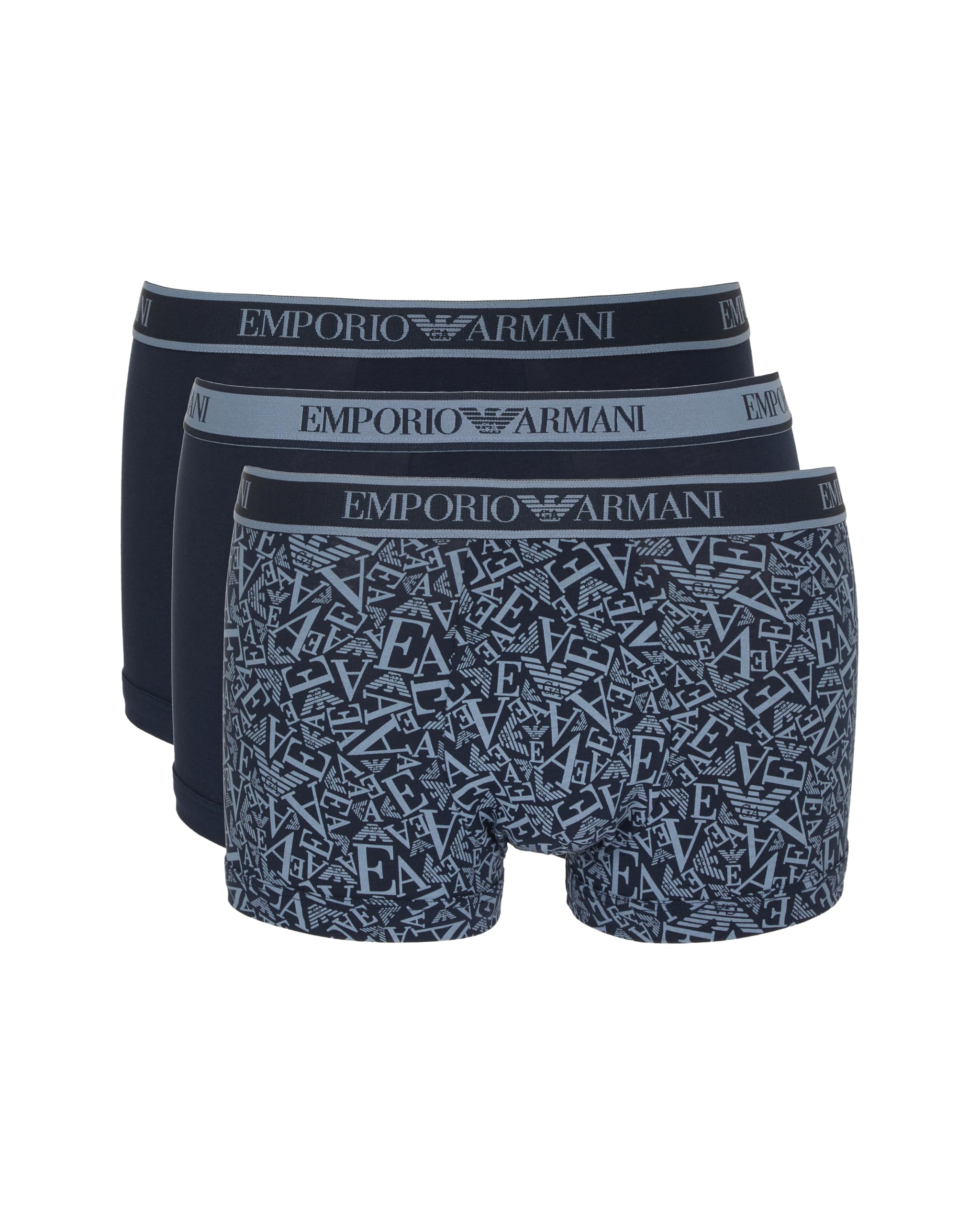 Emporio Armani Herren Core Logoband 3-Pack Trunk Badehose (3er Pack)