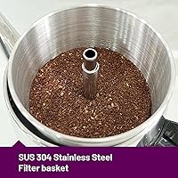 Vista 5 de Percolador clásico de 12 tazas, PC-9822, acero inoxidable con mantener el calor, servicio inalámbrico (pulido espejo)