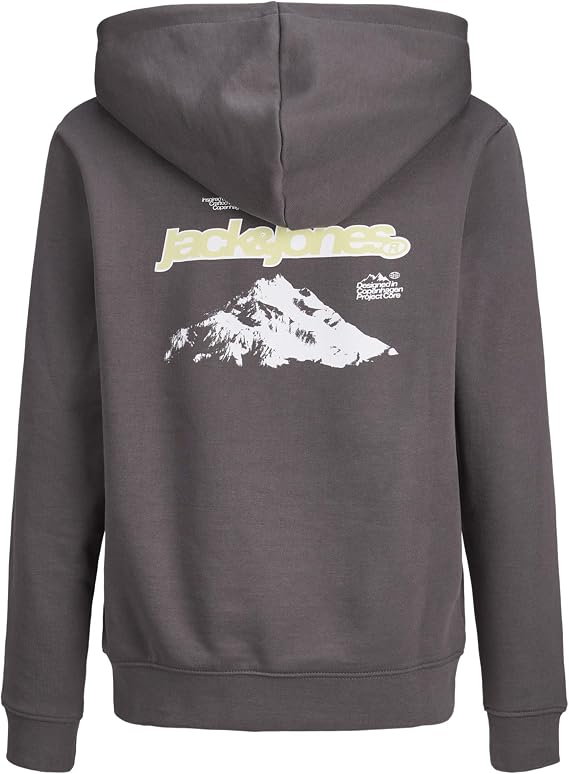 JACK & JONES Jcoinfinity Print Back Sweat SS JNR - Sweat-Shirt Imprimé Dos Homme Junior