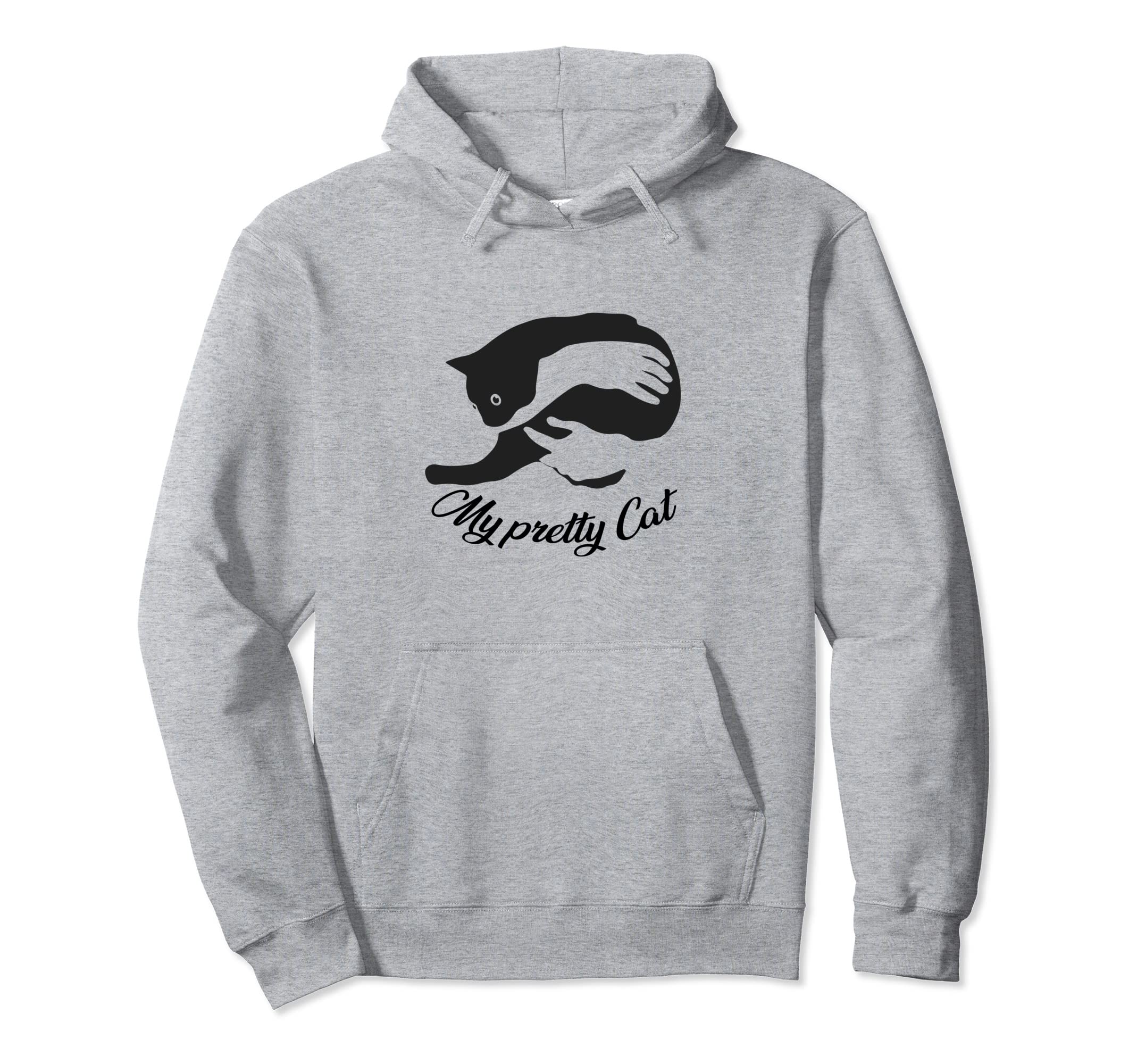 My Pretty Cat Hands Holding a Cat For Pet Lovers Pullover Hoodie