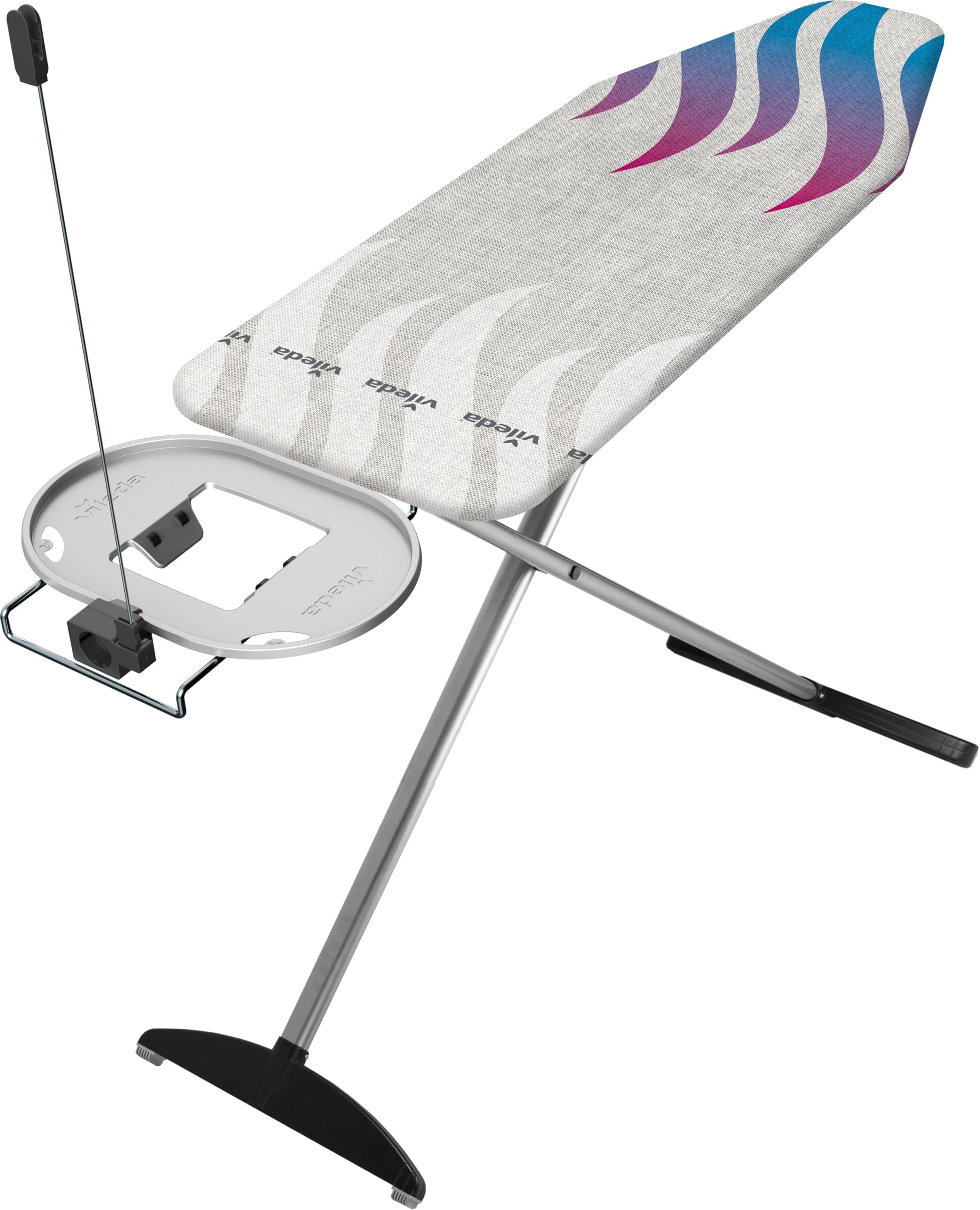 Vileda Total Reflect Plus Ironing Board - Large Surface 130 x 44 cm - 100% Reflection of Steam and Heat - for Steam Generator and Classic Iron