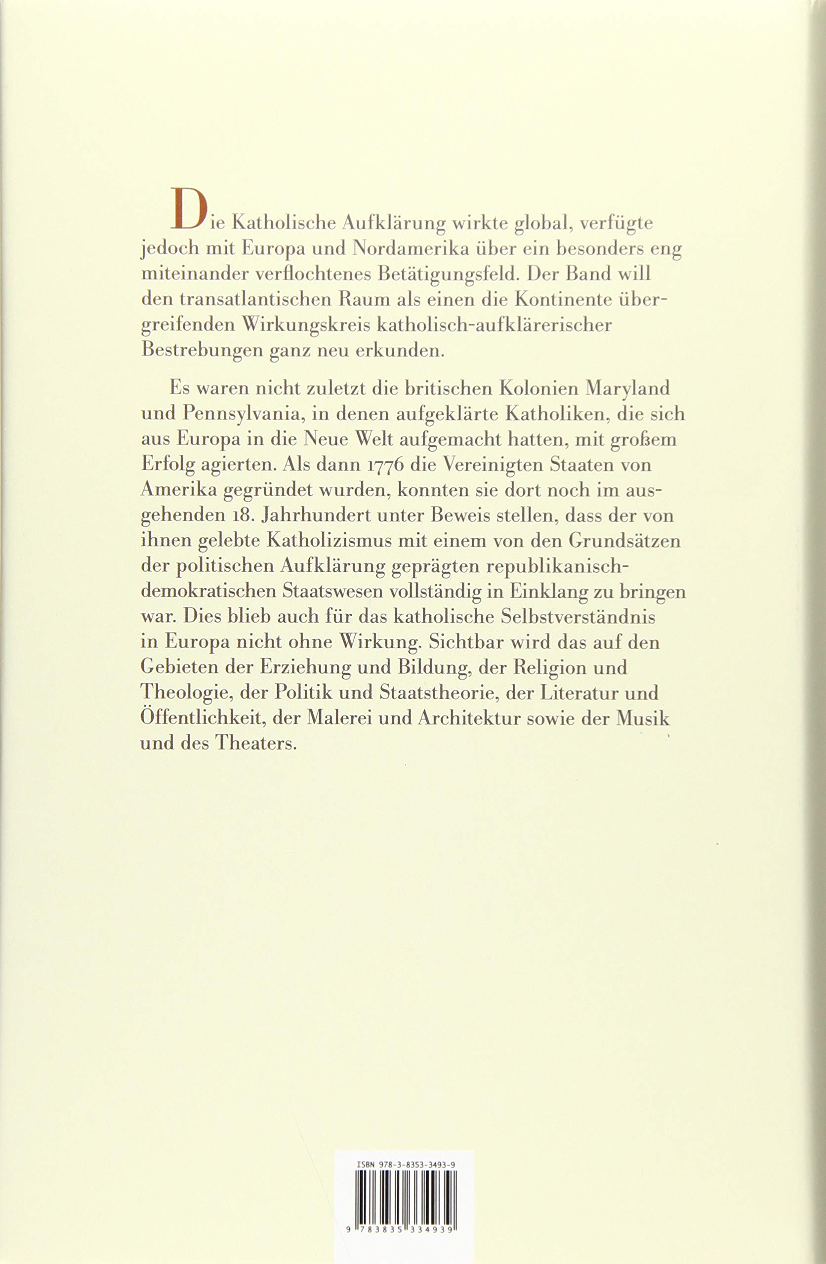 Katholische Aufklärung in Europa und Nordamerika (Das achtzehnte Jahrhundert. Supplementa)