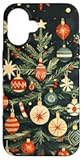 Vintage Christmas Tree Decorations with Retro Ornaments Case for iPhone 16