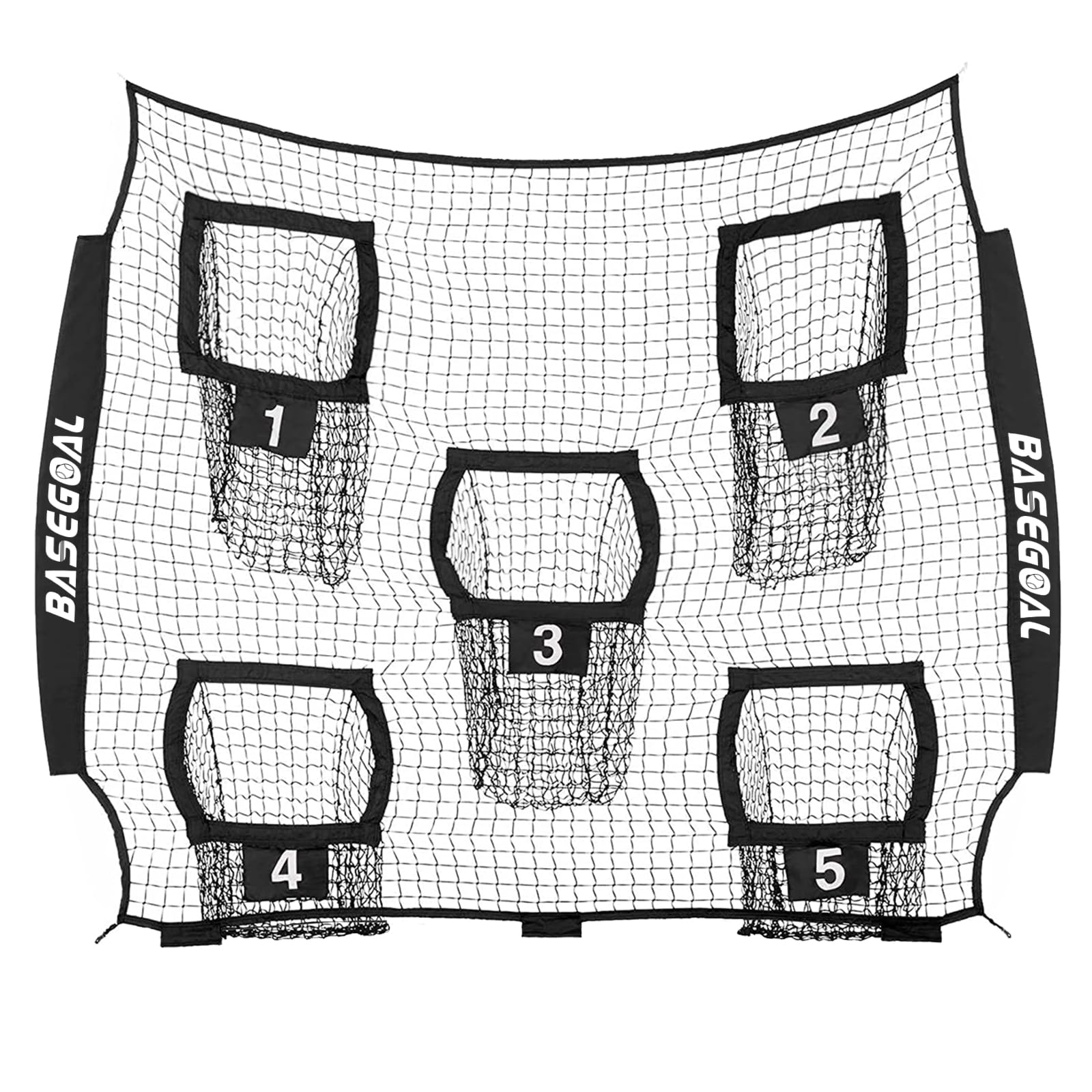 BaseGoal Fußball-Ersatznetz (nur Netz), robust, knotenlos für Fußball-Wurftraining, verbessert QB-Wurfgenauigkeit