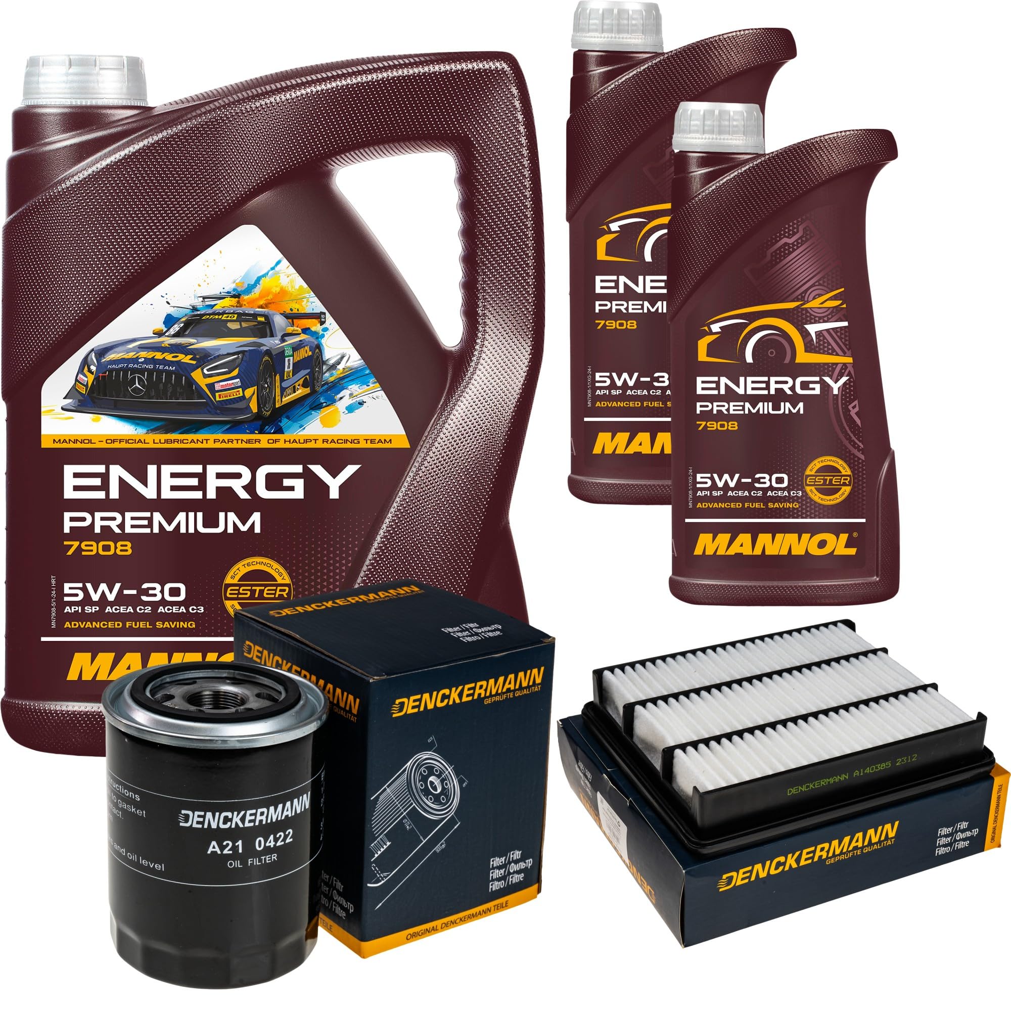 Inspektionspaket enthält 7 L Motoröl Energy Premium 5W-30 Ölfilter Luftfilter für Terracan HP 2.9 CRDi 4WD