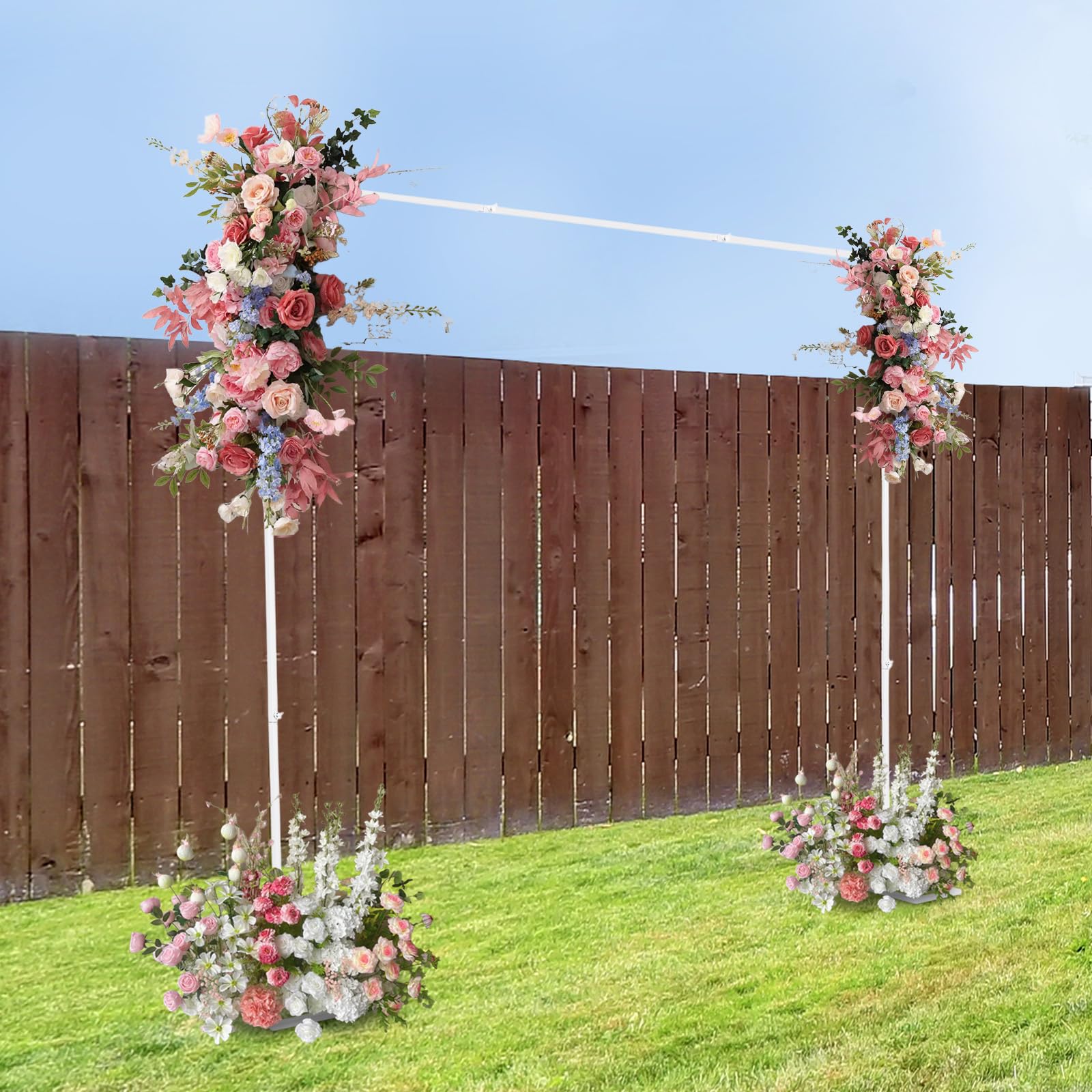 Grande supporto per matrimonio, 2,4 x 2,4 m, per giardino, matrimoni