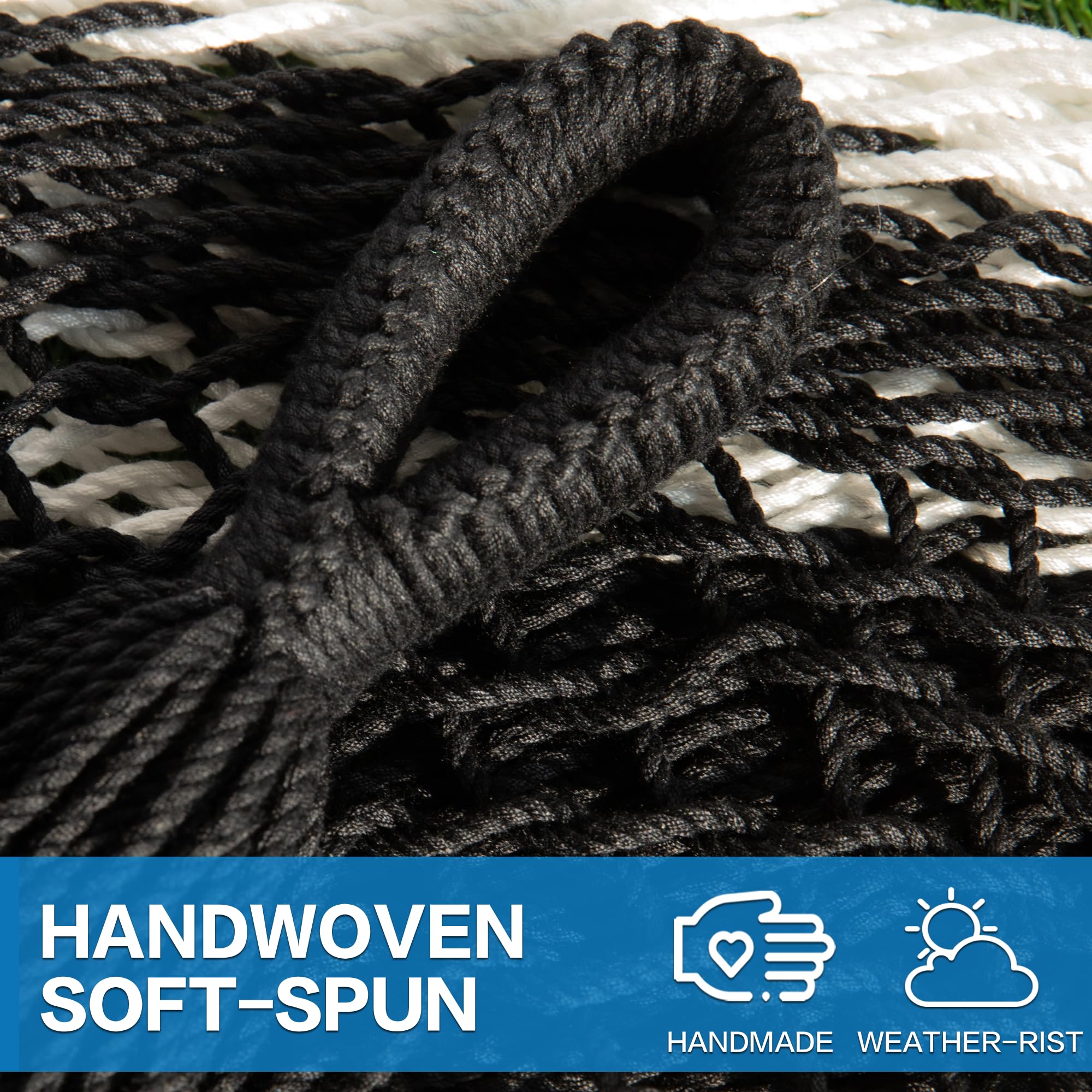 PNAEUT Mayan Hammock, Handwoven XL Thick Soft Rope