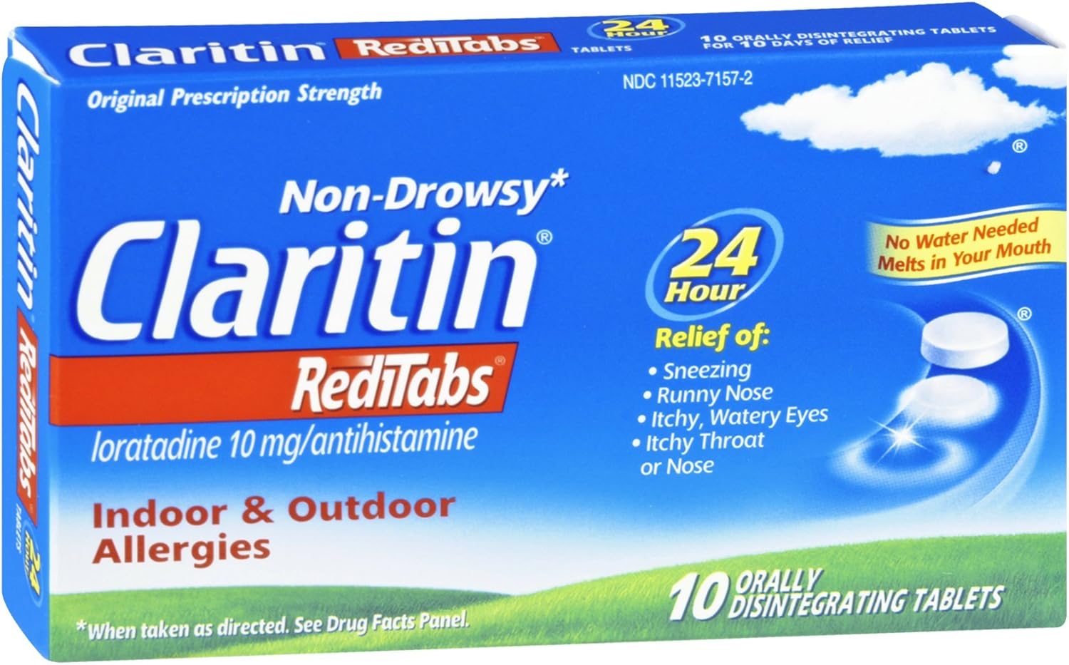 Claritin Redi 24hr Tabs Size 10ct Health & Household
