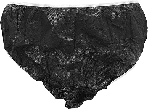 Miniatura 1 de Ropa interior desechable Ropa interior de uso único Salón de belleza SPA Hotel Viaje Conveniente 50 piezas por juego Elitzia ET004, Negro (Black L)