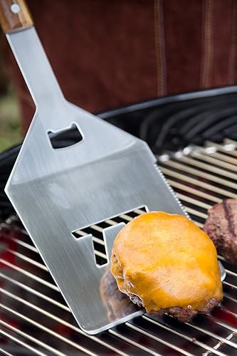 Miniatura 4 de Outset QVG10 Verde Collection - Espátula grande para parrilla, 5.25 x 1 x 18 pulgadas, color marrón