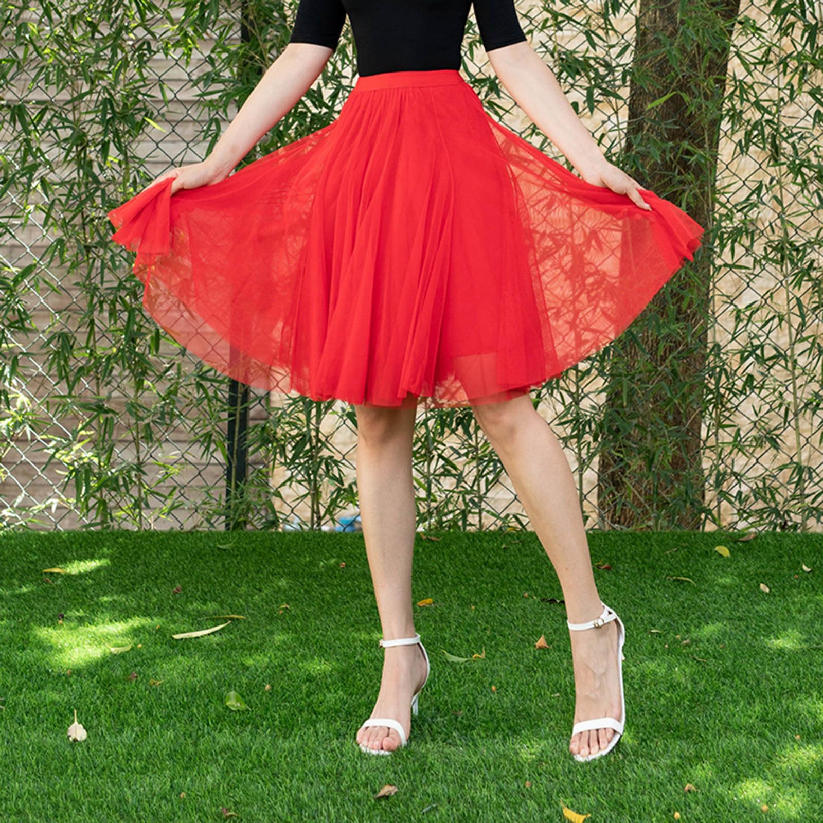 Spódnica Za Kolano, Wysokiej Jakości Plisowana, Damska Przebierana Tiulu, Przebranie Kostiumu 2026