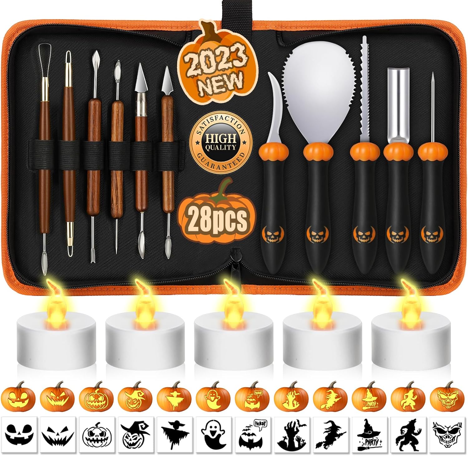 28 PCS Pumpkin Carving Kit, Pumpkin Carving Tools
