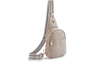 Small Sling Bag for Women Leather Crossbody Fanny Packs Chest Bag for Women