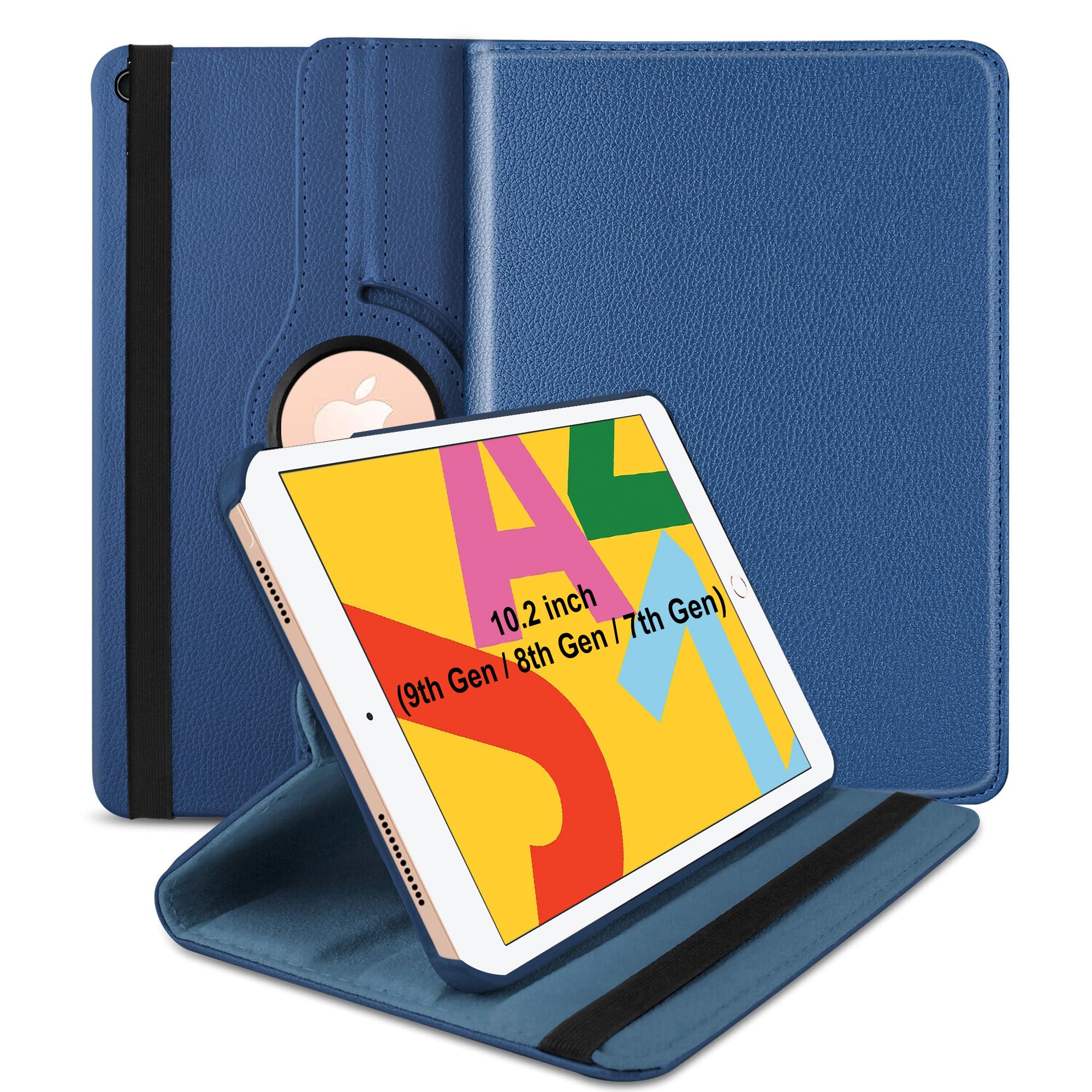 TGK Rotating Cover for iPad 7th Gen 10.2 inch (2019) Dark Blue 360 Degree Leather Stand Case (B081NLQ37Z) Amazon Price History, Amazon Price Tracker