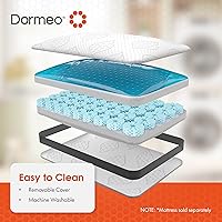 Vista 7 de Dormeo Almohada de cama Dark Queen con tecnología Octaspring, gel transpirable reversible y espuma viscoelástica para soporte de cuello y hombros