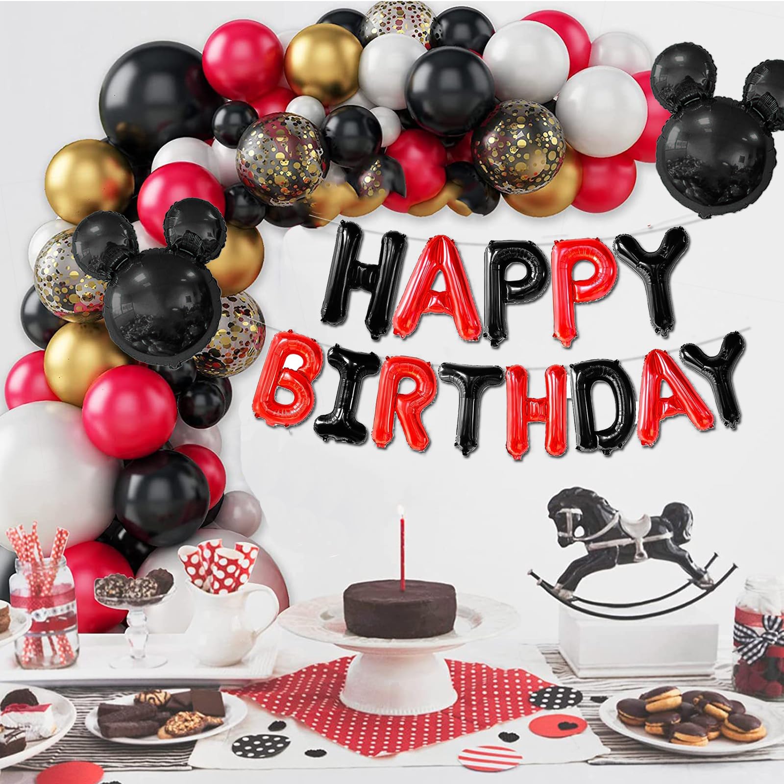 16 Inch Black Happy Birthday Balloons Banner - Aluminum Foil Letters Reusable Sign For Kids & Adult Party Decor - View #11