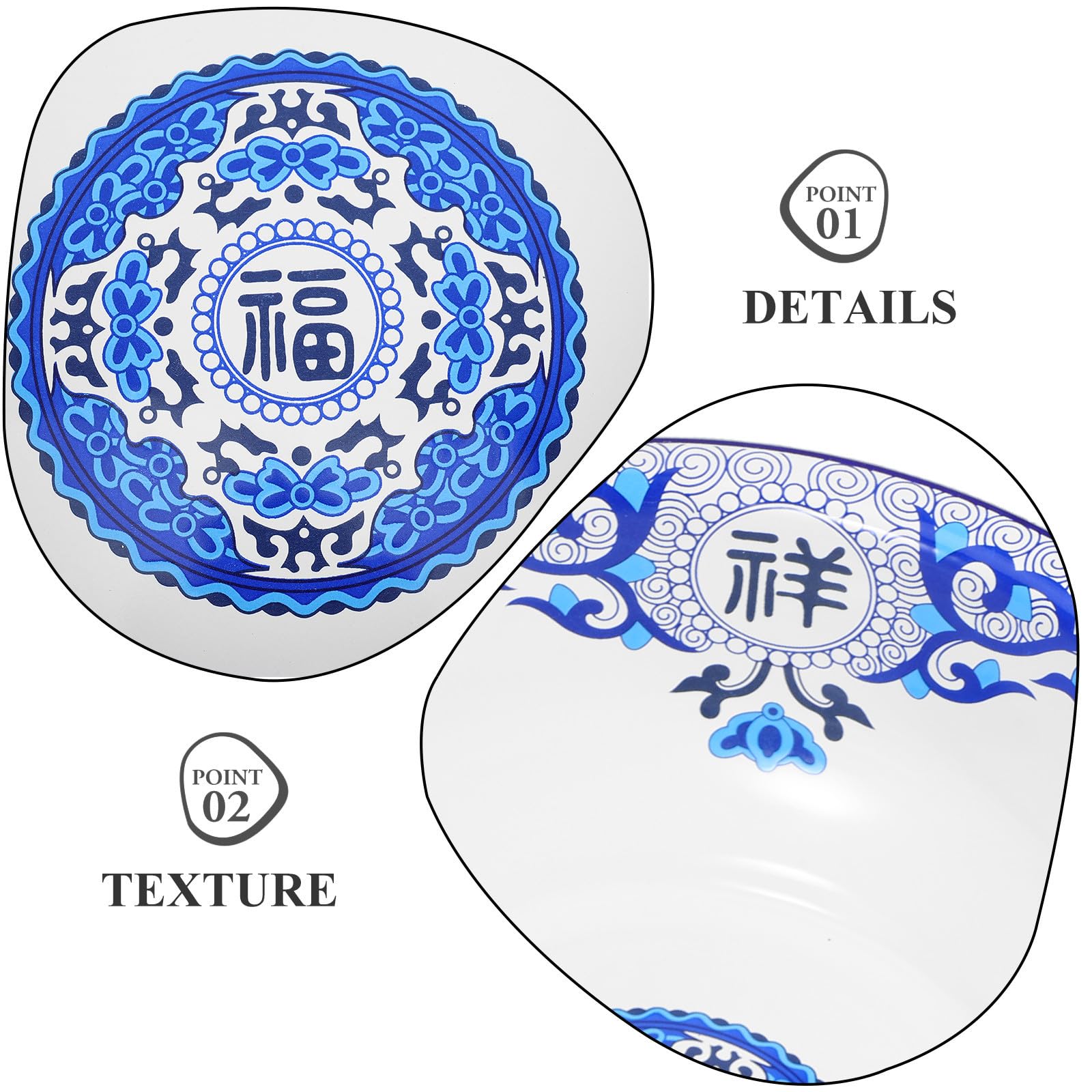 Tazón de Esmalte Vintage Azul, Gran Capacidad, Resistente al Calor