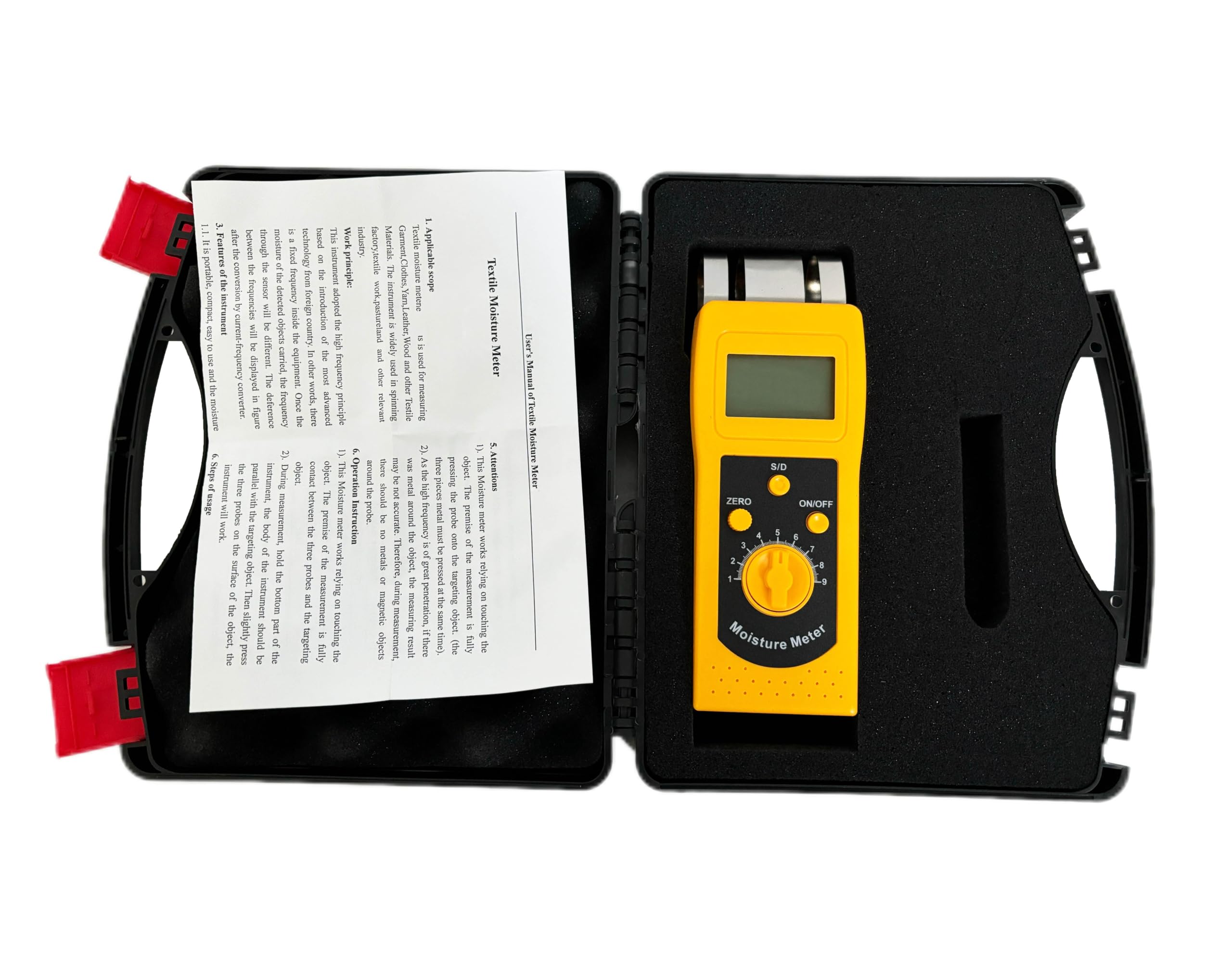 HFBTE Textile Moisture Meter of High Performance Integrative Design Cotton Clothes Yarn Wool Moisture Content Tester