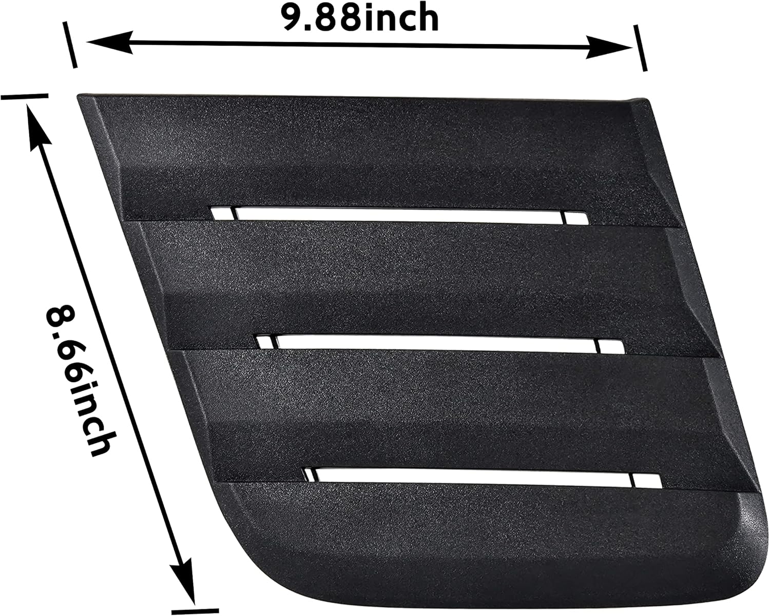 KEWISAUTO Hood Vent Cover for Ford Mustang 2018-2022, Engine Hood Scoop Air Vent Outlet Trim Cover for Ford Mustang 2018 2019 2020 2121 2022 Accessories, Self Tape & Screws, 2 PCS, Matte Black