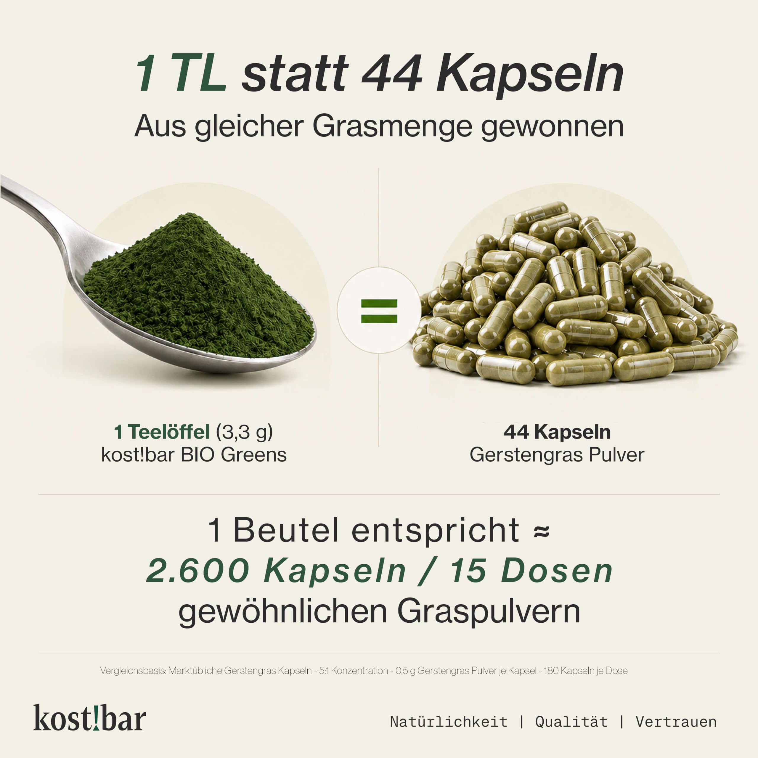 BIO Greens Pulver - Stoffwechsel Helfer - Diät Unterstützung - Hochdosierte Grassaftpulver aus Gerstengras, Weizengras, uvm. - 60 Superfood Smoothies