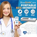 BEC portatif ECG moniteur - Moniteurs électrocardiographes en moins de 30 Secondes, pas besoin d'un smartphone, toutes les mesures sont faites sur l'appareil