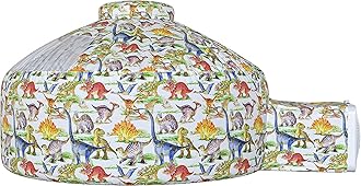 Skywin Air Tent Fort Playhouse for Kids (Dino) - Improved Inflatable Kids Fort Sets Up and Stores Away in Seconds (Fan NOT Included)