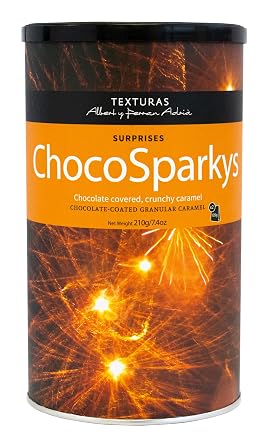 TEXTURAS | ChokoSparkys | Chocolate Covered Crunchy Caramel | Surprises | by Albert y Ferran Adria | 210 gr 7.4 oz