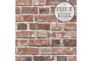 Transform Red Brick Peel and Stick Wallpaper