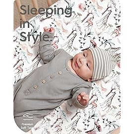 TotBasic Pack and Play Sheets Fitted, Ultra Soft Mini Crib Sheets Girl, Pink Pack N Play Mattress Sheets Hypoallergenic and Soothing, Premium Jersey Playard Sheets, Safari Sea Animals, 2 Pack