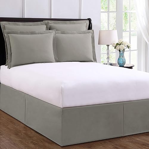Bed Maker's Never Lift Your Mattress - Falda de cama clásica de 14 pulgadas de longitud, caída plisada y estilo