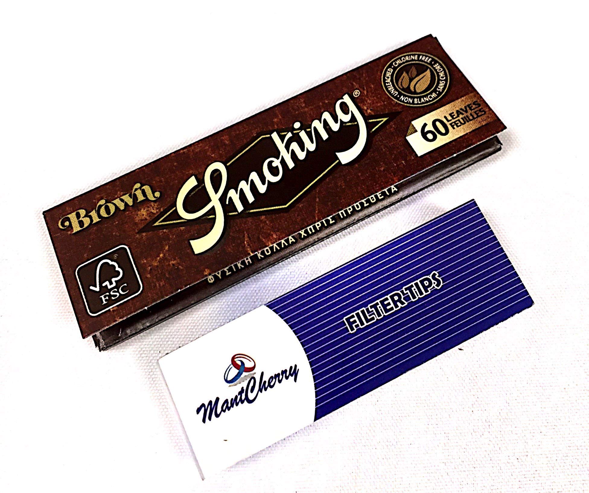 Amazon.com: Smoking - Brown Unbleached Ultra Thin Single Wide Rolling Papers 