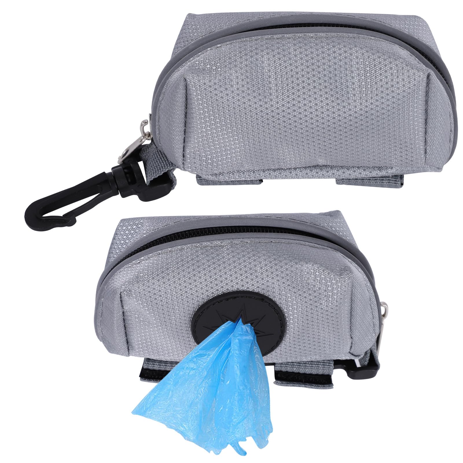 Lot de 10 distributeurs de sacs à déjections canines pour animal domestique - Avec attache laisse - Étanche - Style 01