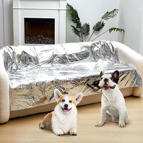 Miniatura 1 de 2 tapetes disuasorios para mascotas para mantener a los perros fuera de la cama, tapete repelente de mascotas, fundas de sofá sin dolor para gatos,