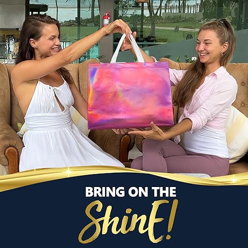 Miniatura 41 de Nush Nush Bolsas de regalo doradas extragrandes – Juego de 12 bolsas de regalo reutilizables extra grandes con asas – Bolsas de regalo XL perfectas