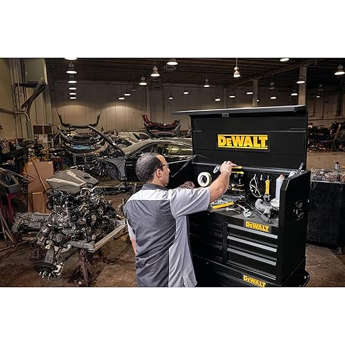 Miniatura 4 de DEWALT Cofre de herramientas, 6 cajones, 41 pulgadas, negro (DWST24062)