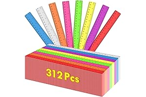 312-Pack Plastic Ruler Bulk - Premium Quality Measurement Tools at Unbeatable Value