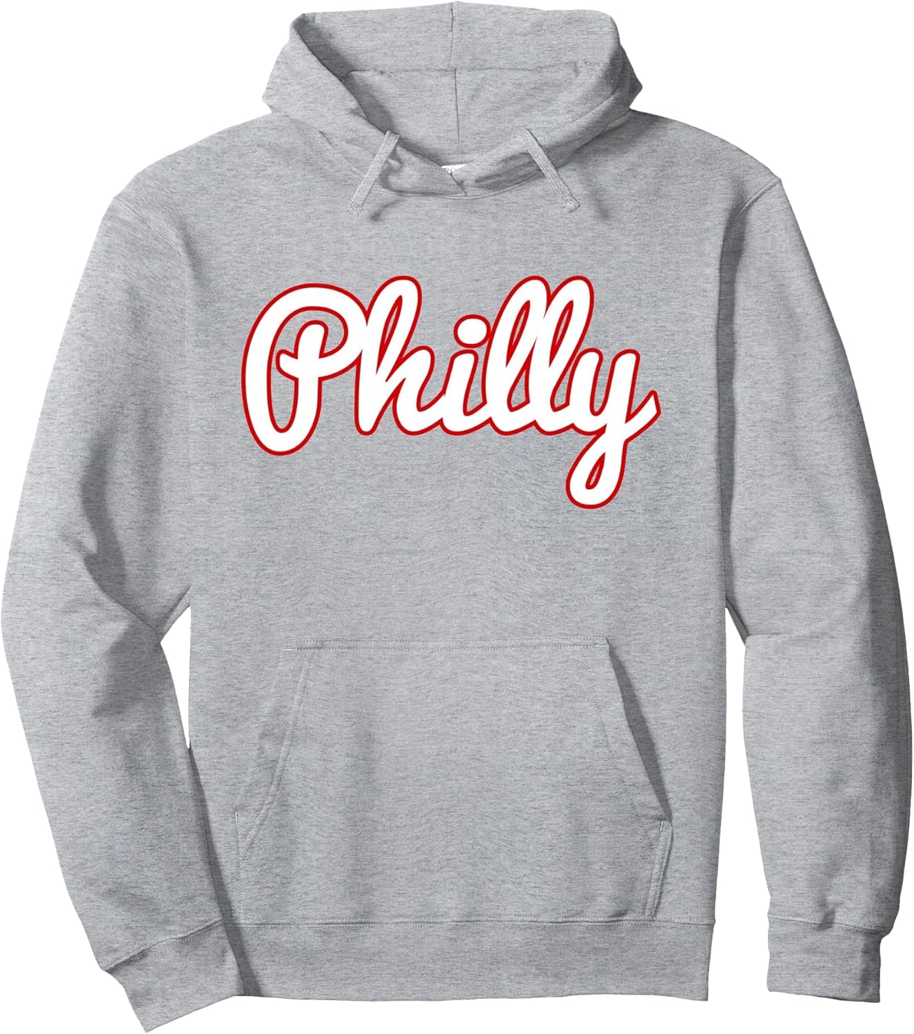 Script Philly Logo Philadelphia PA Hoodie Hooded Sweatshirt Pullover Hoodie