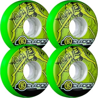 Eulogy Wheels Pro Eric Schrijn Retro - Ruedas para patines en línea (4 unidades), color verde
