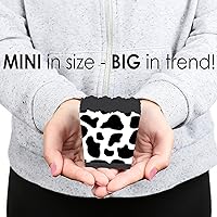 Vista 5 de Big Dot of Happiness Caja de regalo de vaca con estampado de vaca, cajas de dulces para fiestas de animales de granja, juego de 12