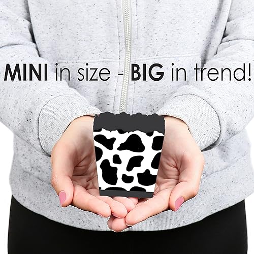 Miniatura 5 de Big Dot of Happiness Caja de regalo de vaca con estampado de vaca, cajas de dulces para fiestas de animales de granja, juego de 12