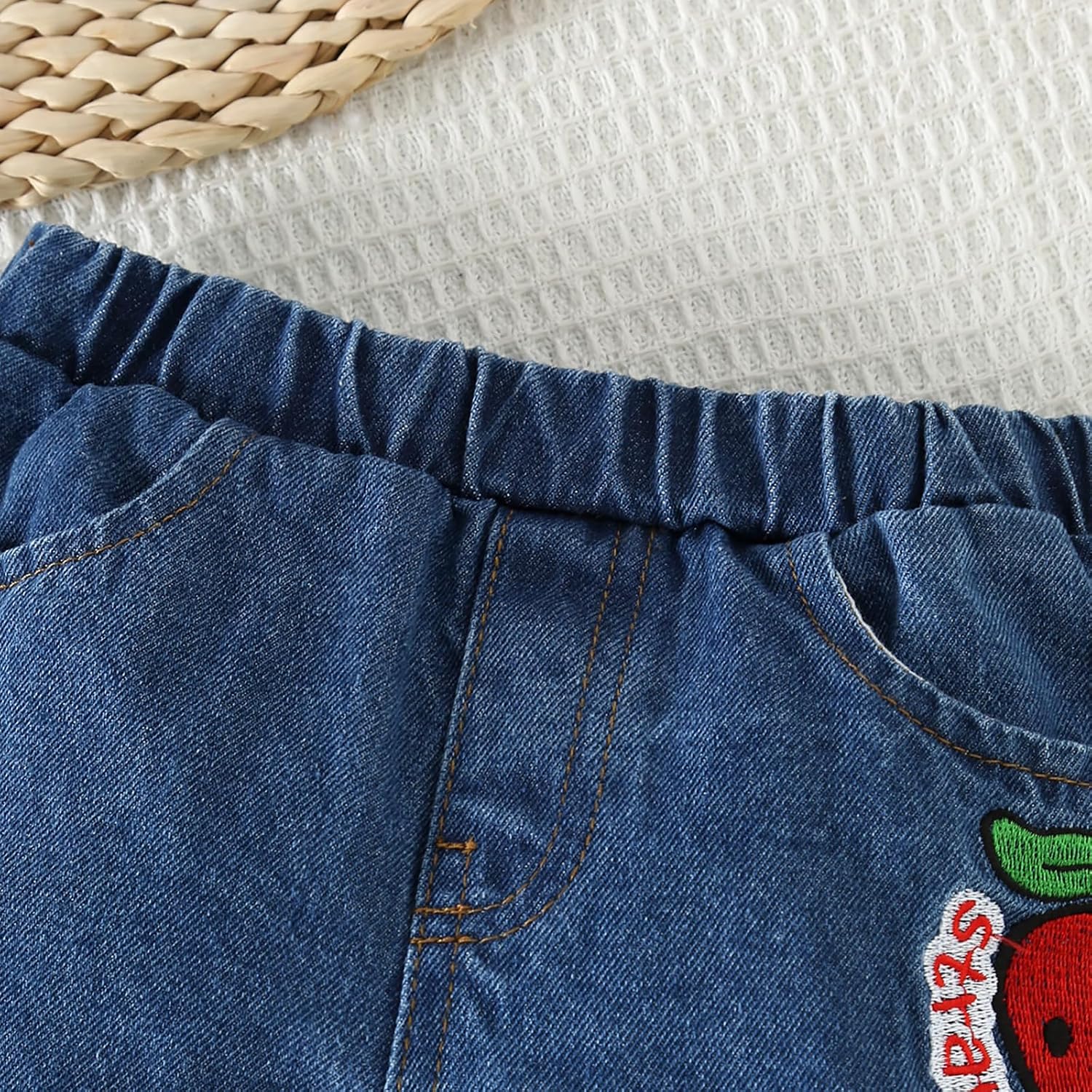 Toddler Baby Girls Summer Clothes Outfits Ruffle Camisole Tops and Denim Shorts Set 6 Months-3Y for Girl