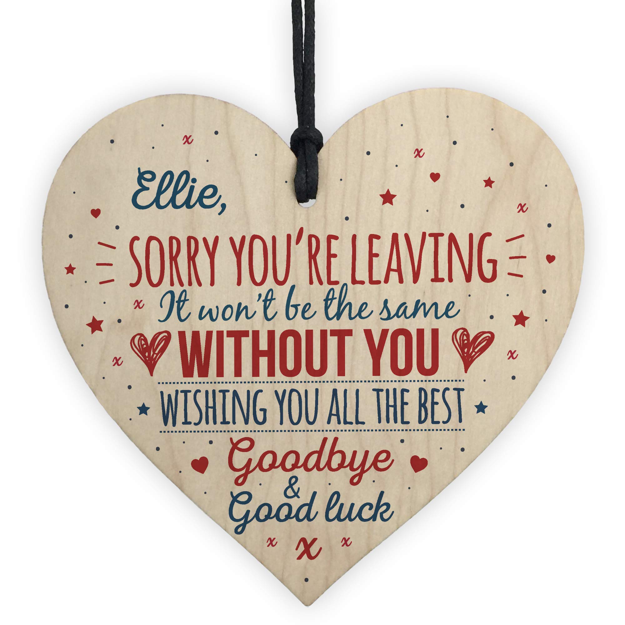 Red Ocean PERSONALISED Sorry You're Leaving Boss Friend Colleagues Leaving New Job Gift Good Luck Signs