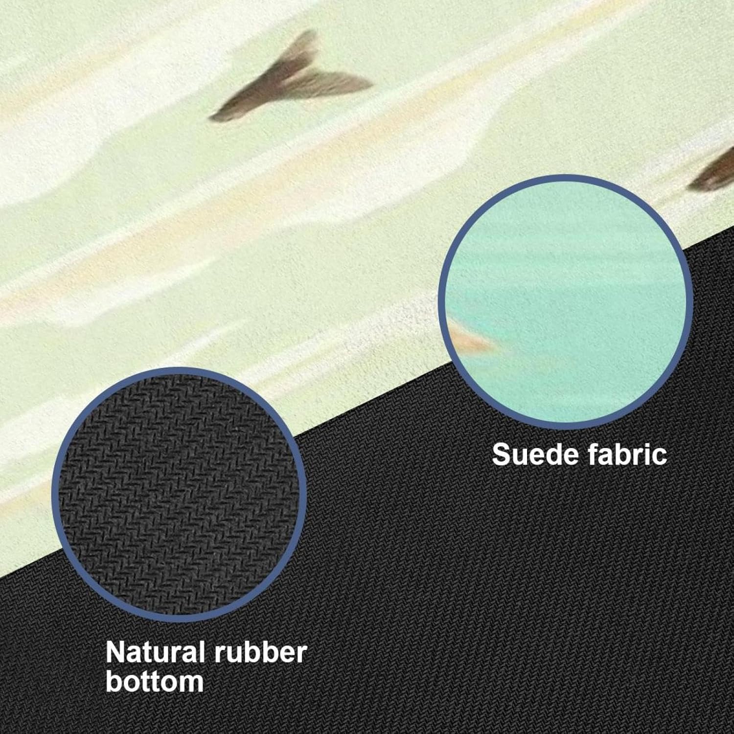 Yoga Towel, Sea Lion Pattern Non Slip Sweat Absorbent Hot Yoga Mat Towel for Hot Yoga, Pilates and Fitness - 72.8" x 26.8"