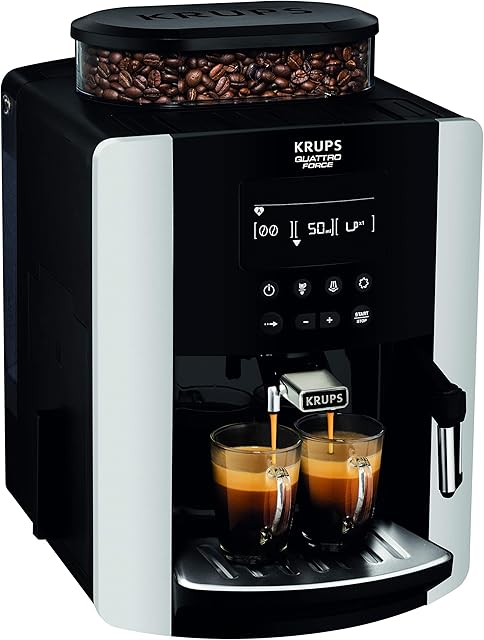 KRUPS Arabica Digital EA817840 Automatic Coffee Machine, Bean to Cup, Espresso, Cappuccino, 1.7 liters, Silver