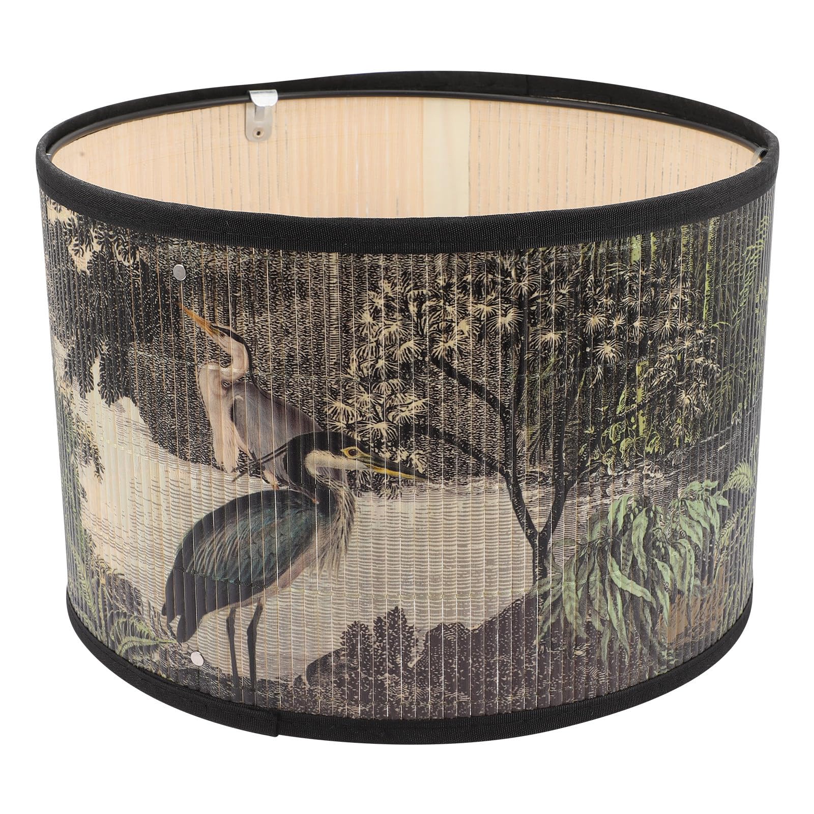 Paralume 12 Pollici in Bambù per Lampada a Sospensione Decorazione Naturale e Calda per Casa e Ufficio Coprilampada Durevole Installazione Semplice